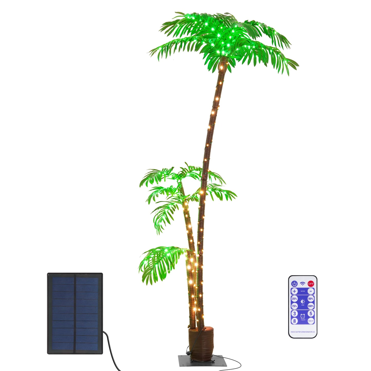 Lighted Palm Tree, 7Ft Palm Trees for Outdoor Decor